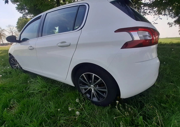 Peugeot 308 cena 38500 przebieg: 116360, rok produkcji 2015 z Wyszogród małe 466